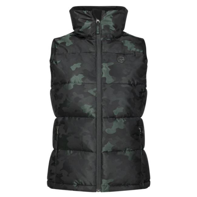 Gilet matelassé de imprimé militar sans capuche pour femme - KLgracy - Kingsland