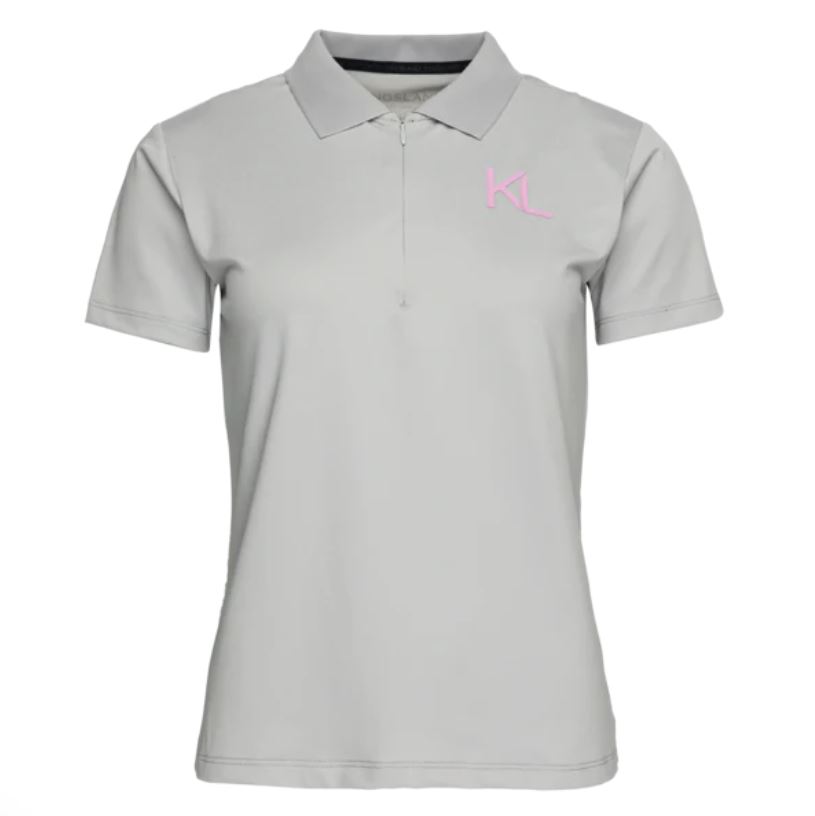 Polo de manga corta color gris para mujer - KLjubi - Kingsland
