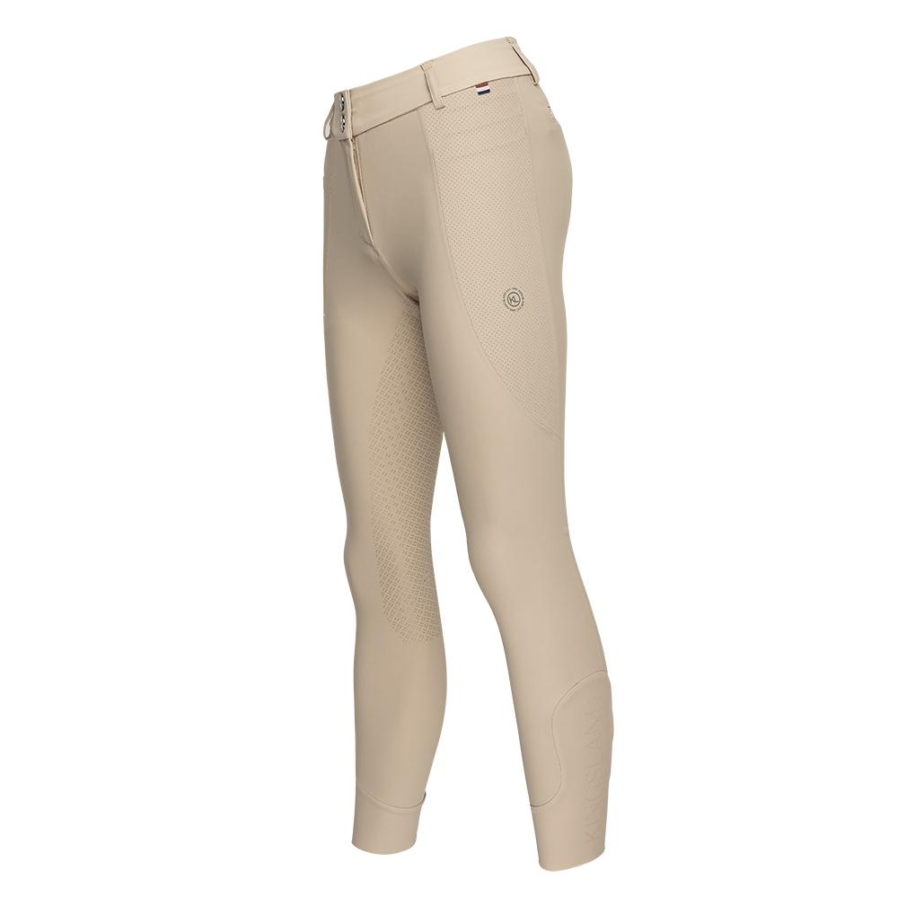 Pantalons d'équitation beige (full grip) avec cristales de Swarovski pour femme KlKerry - Kingsland
