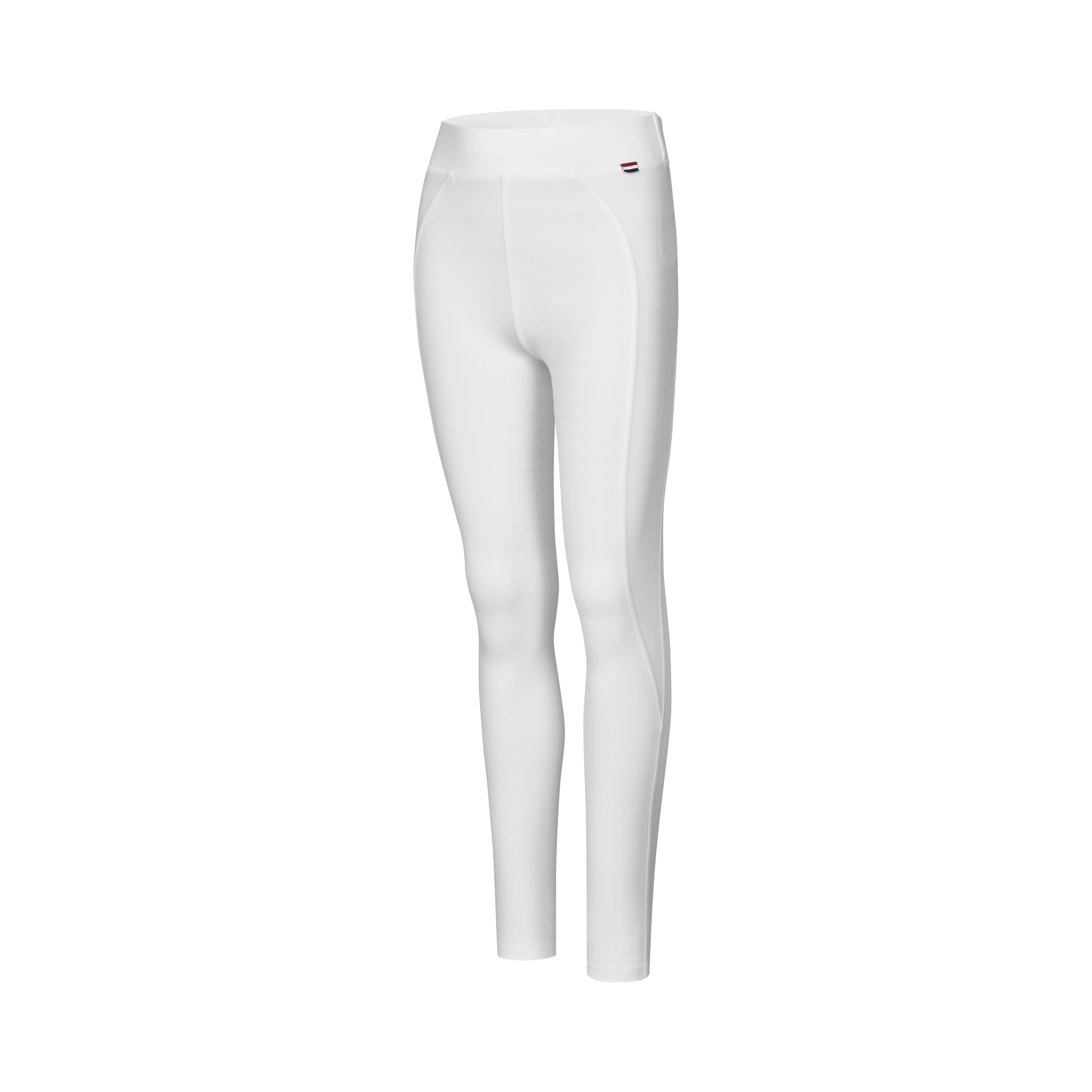 Leggings blanc full grip avec logos de couronne avec cristales swarovski pour fille KLNanette - Kingsland