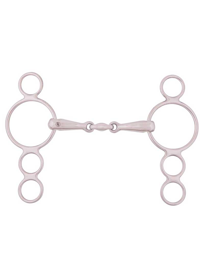 Filete Pessoa de 3 piezas de 18mm para caballo - BR