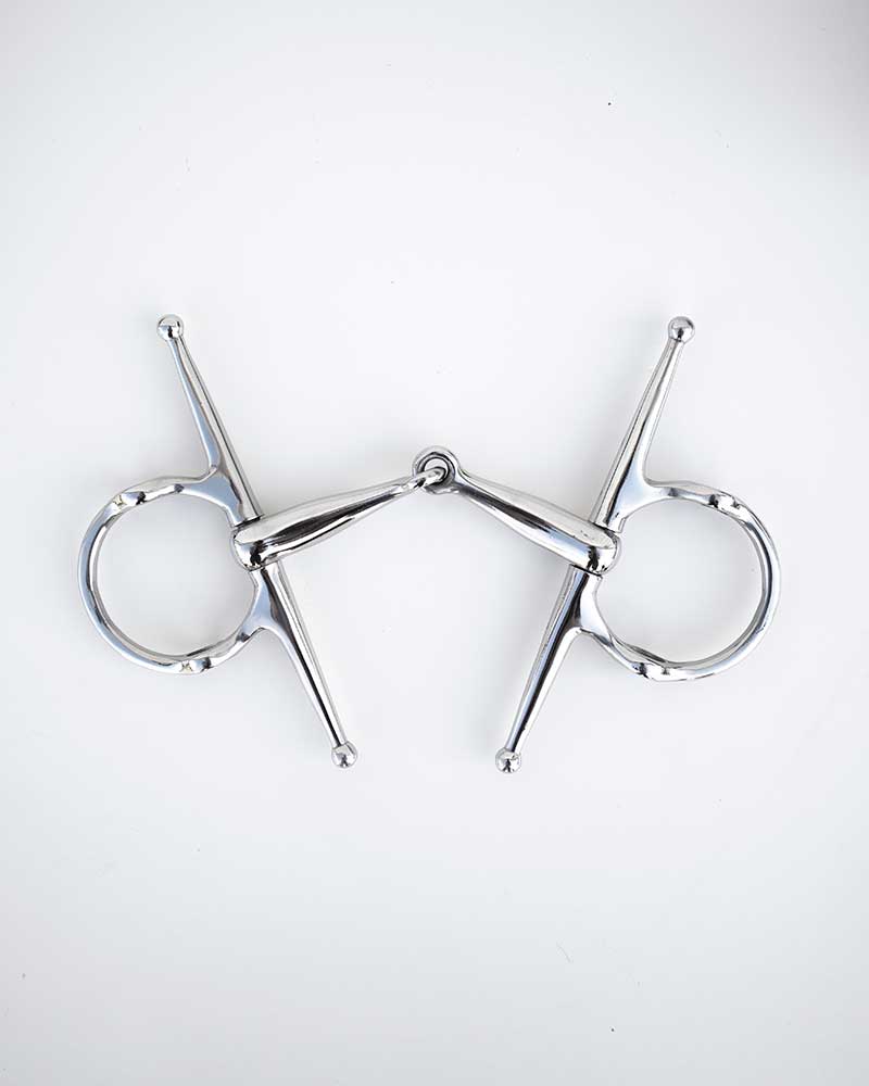 Full cheek gag bit in 2 pieces of 18mm for horse – BR