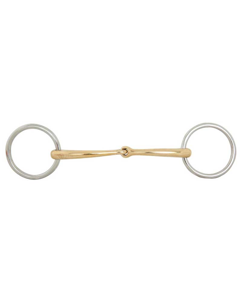 Single jointed loose ring bradoon Soft Contact 12mm - BR
