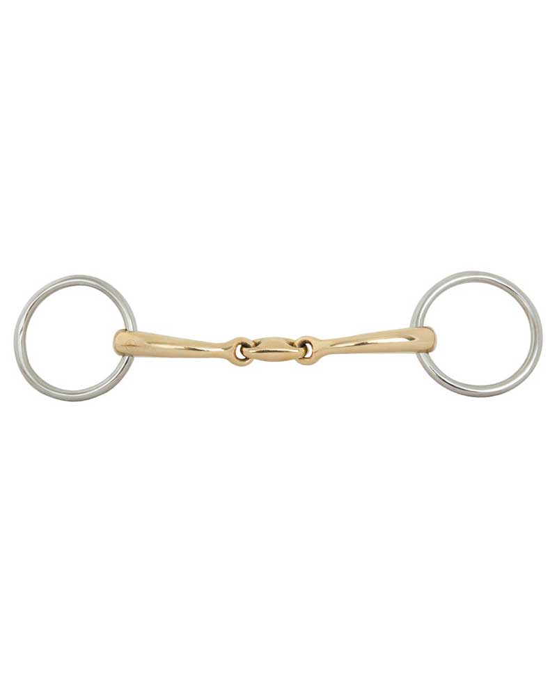 Double jointed loose ring bradoon Soft Contact 10 mm - BR