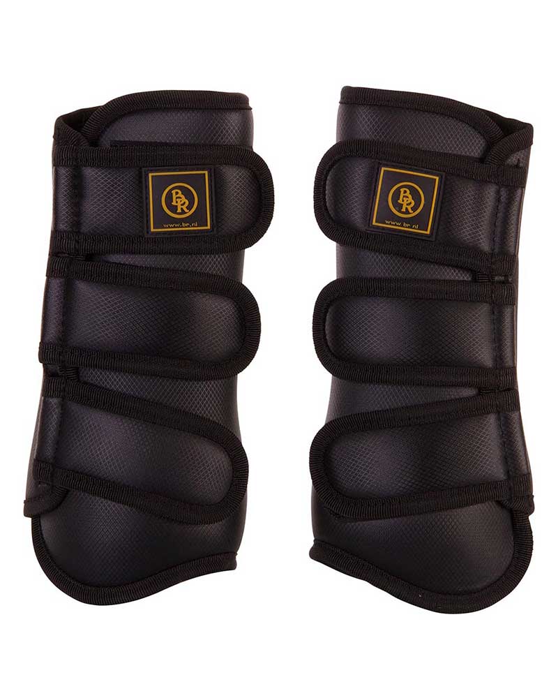 Pack de 2 protectores de doma negros para caballo y/o pony - Pro Max - BR