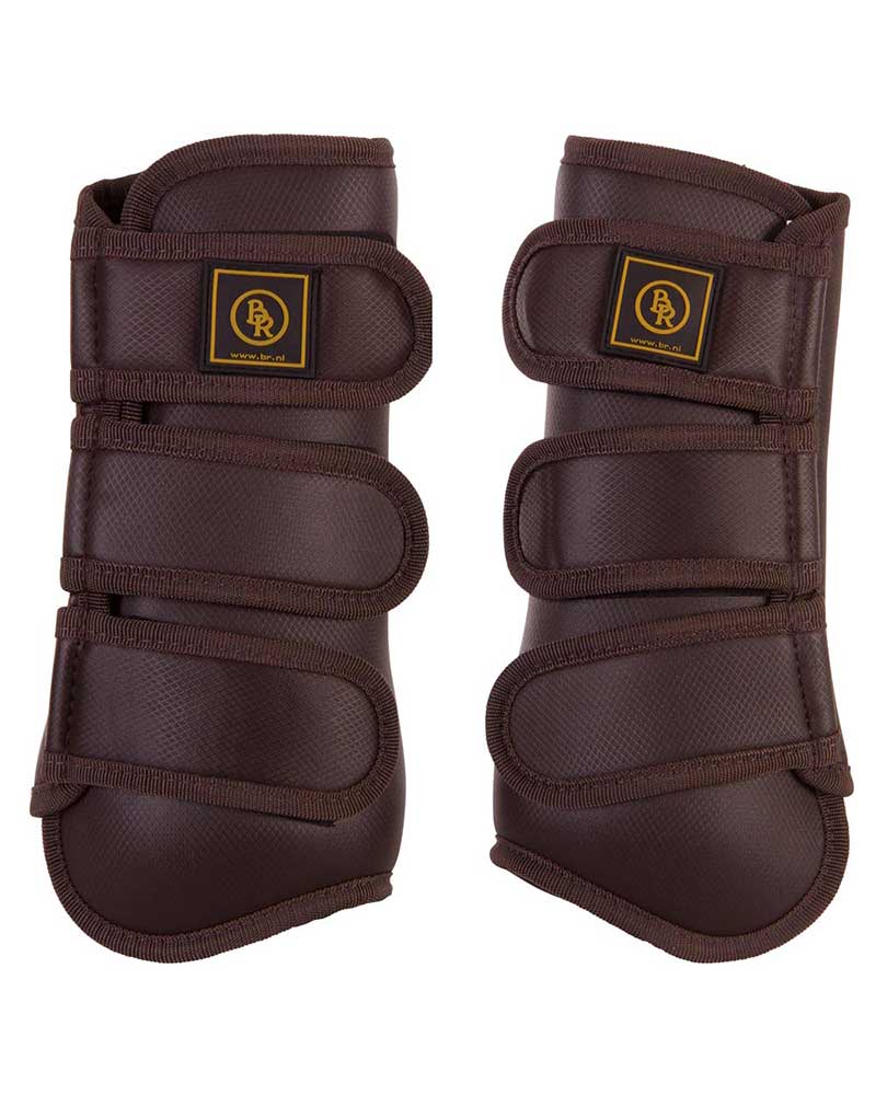 Pack de 2 protectores de doma marrón oscuro para caballo y/o pony - Pro Max - BR