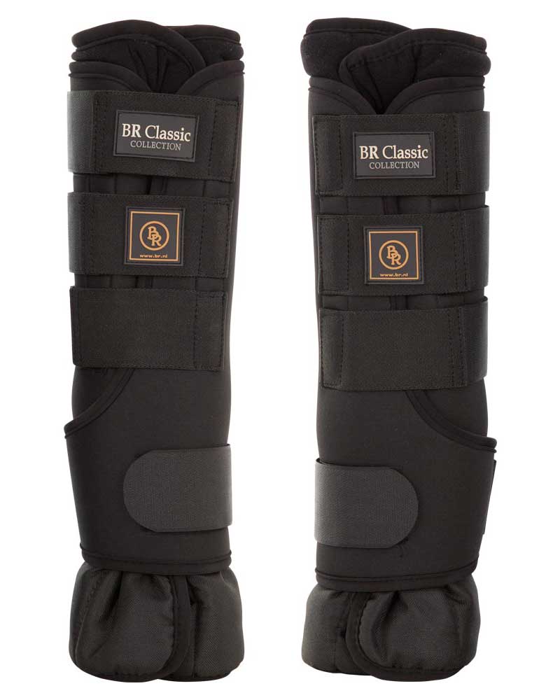Pack de 2 protectores de descanso delanteros negros para caballo - BR