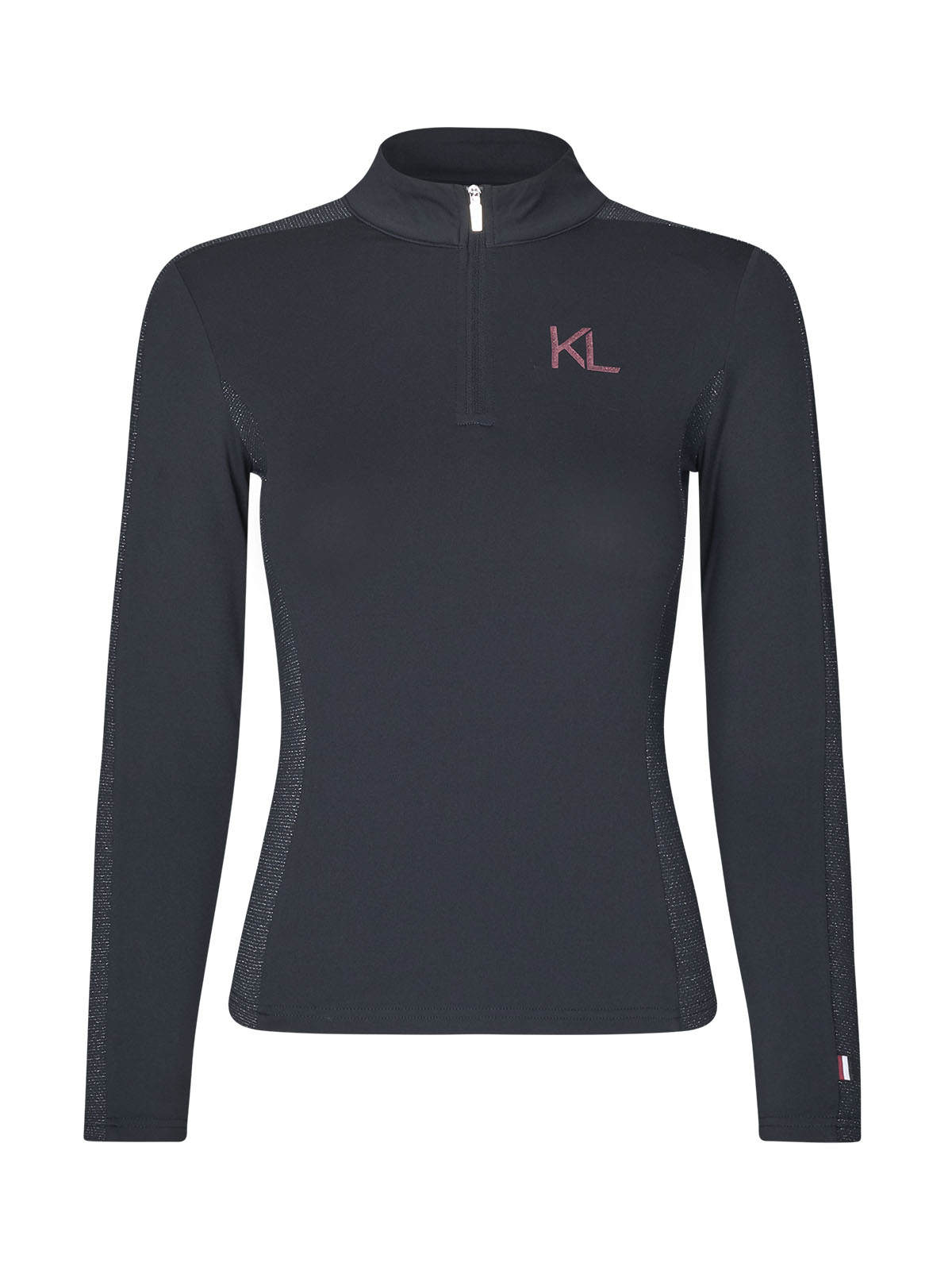 Girls' Long-Sleeve Half-Zip Training Top in Navy - KLMelody - Kingsland