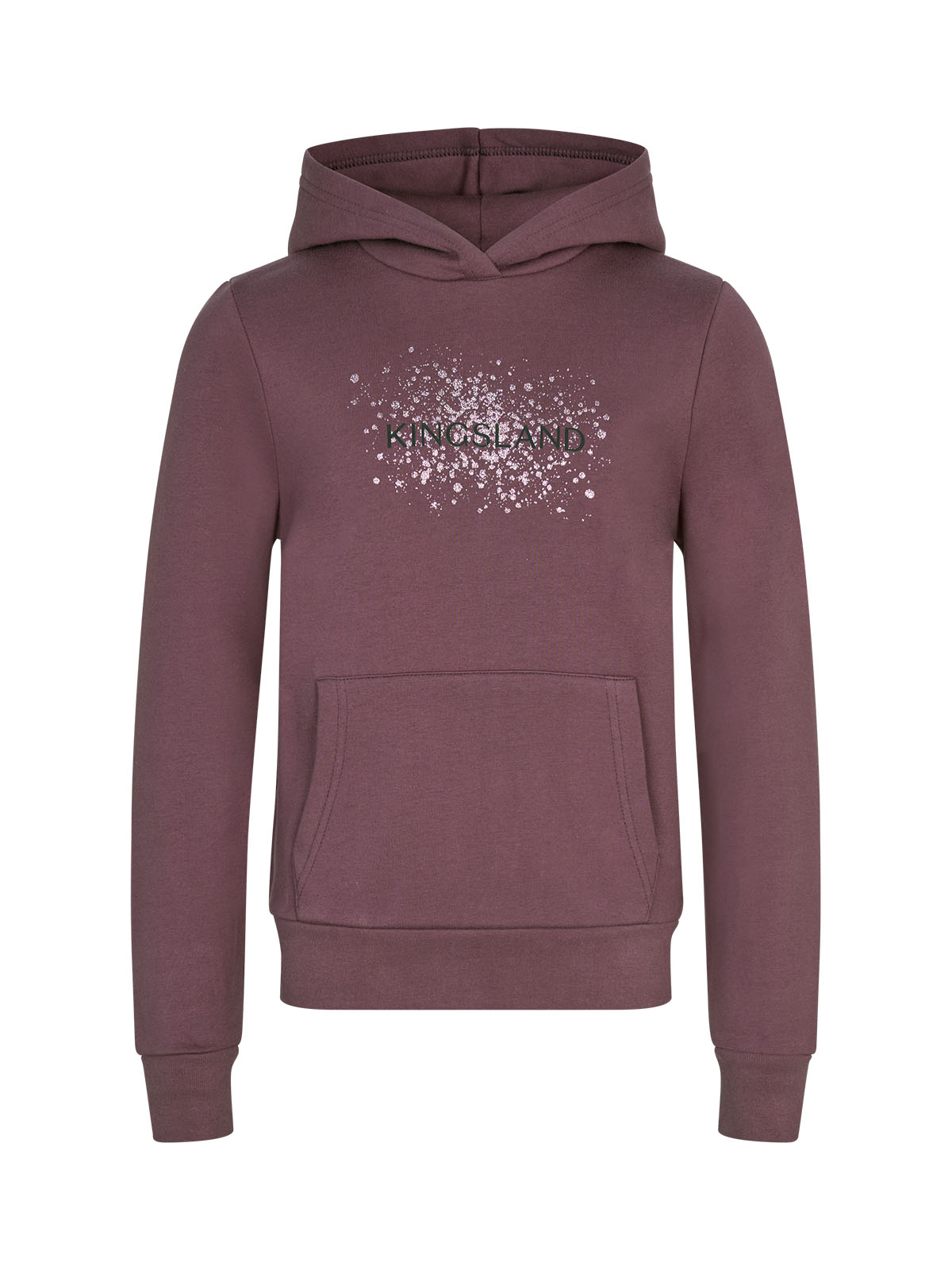Sweat à capuche et poches avant en vino (plum wine) pour fille KLMadeline - Kingsland