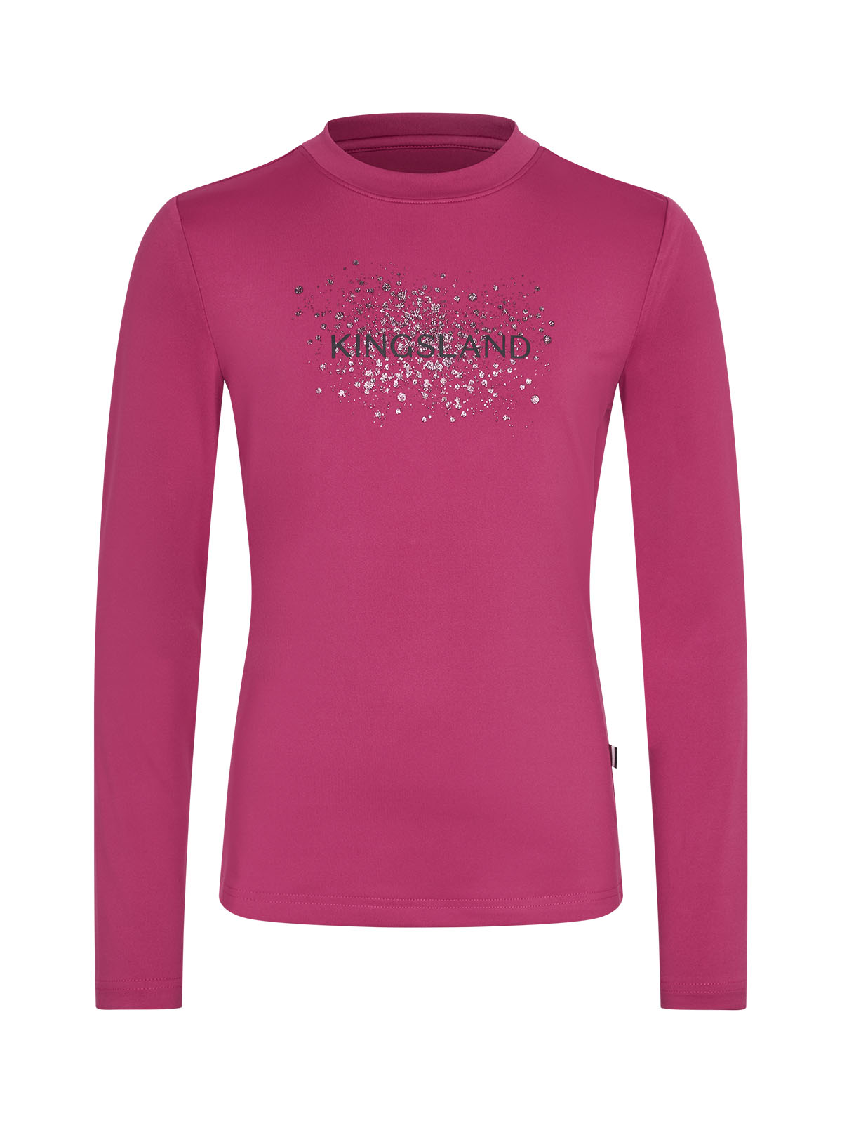 Girls’ pink long-sleeve training shirt - KLMadeline Kingsland