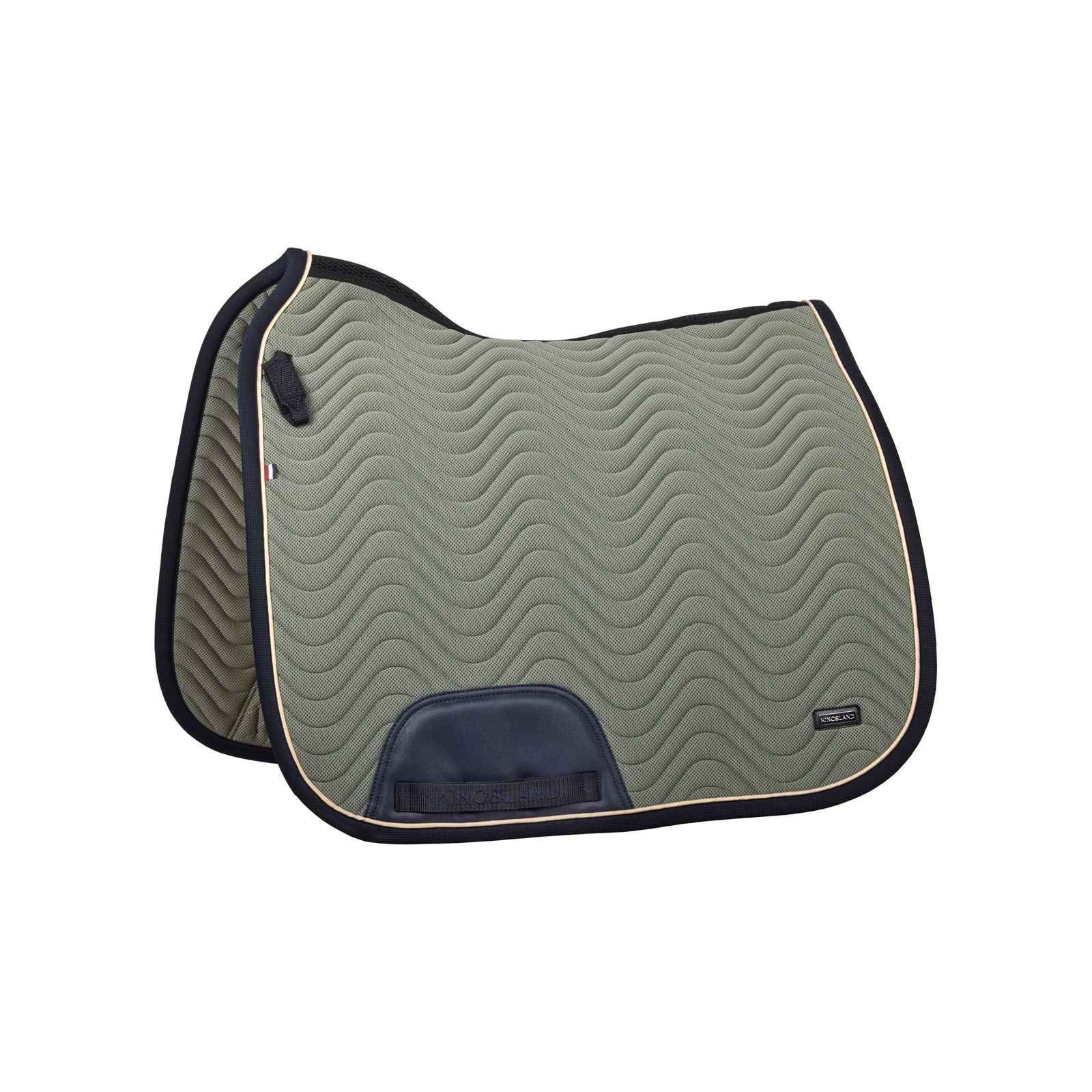 Green dressage saddle pad for horse - Kingsland