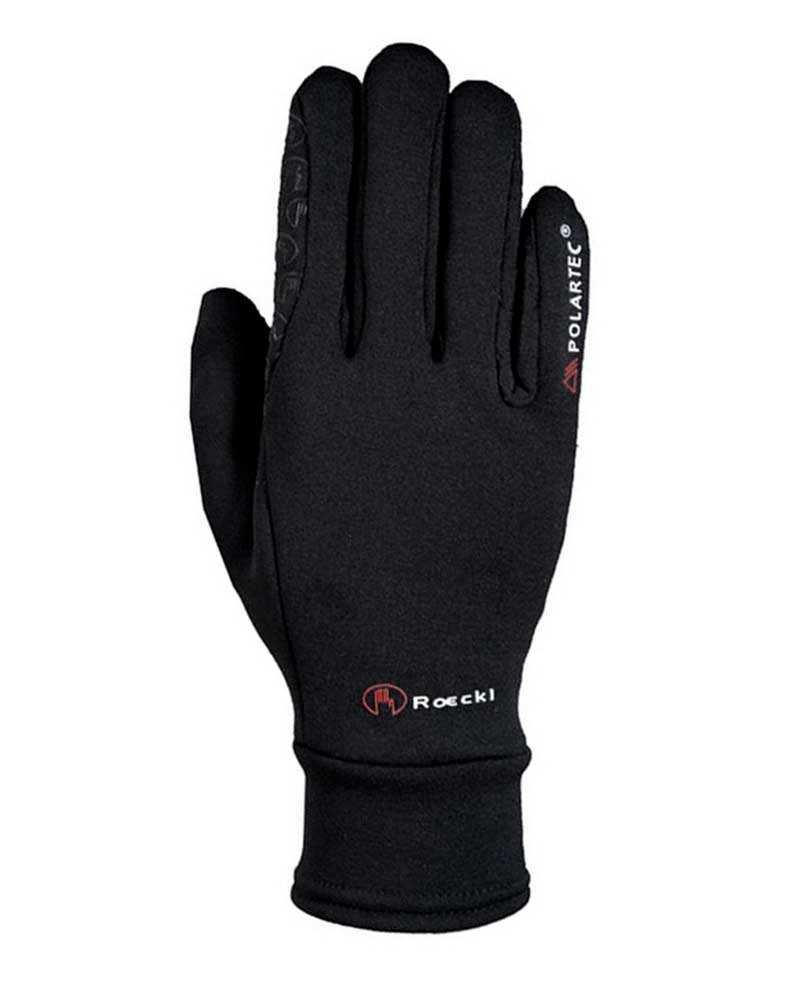 Black Winter Riding Gloves with Grip - Warwick - Roeckl
