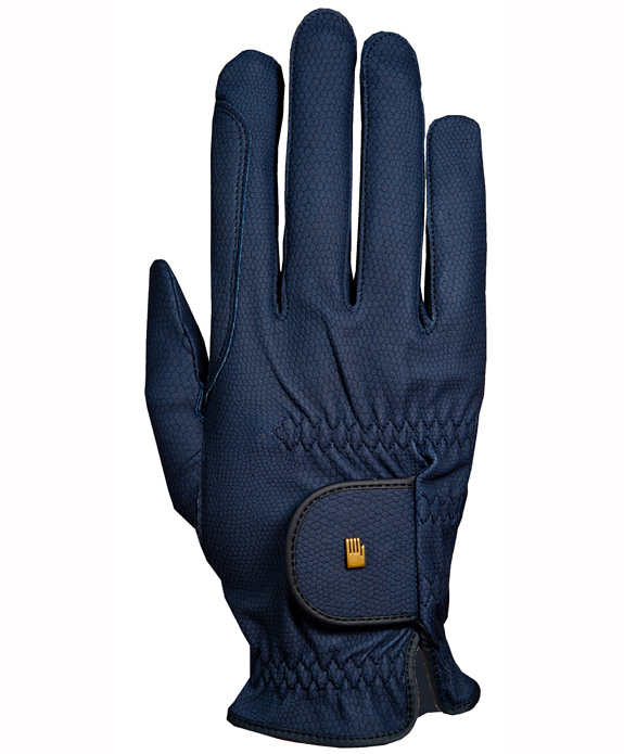 Navy blue junior horse riding gloves with grip – Roeck Grip Junior – Roeckl
