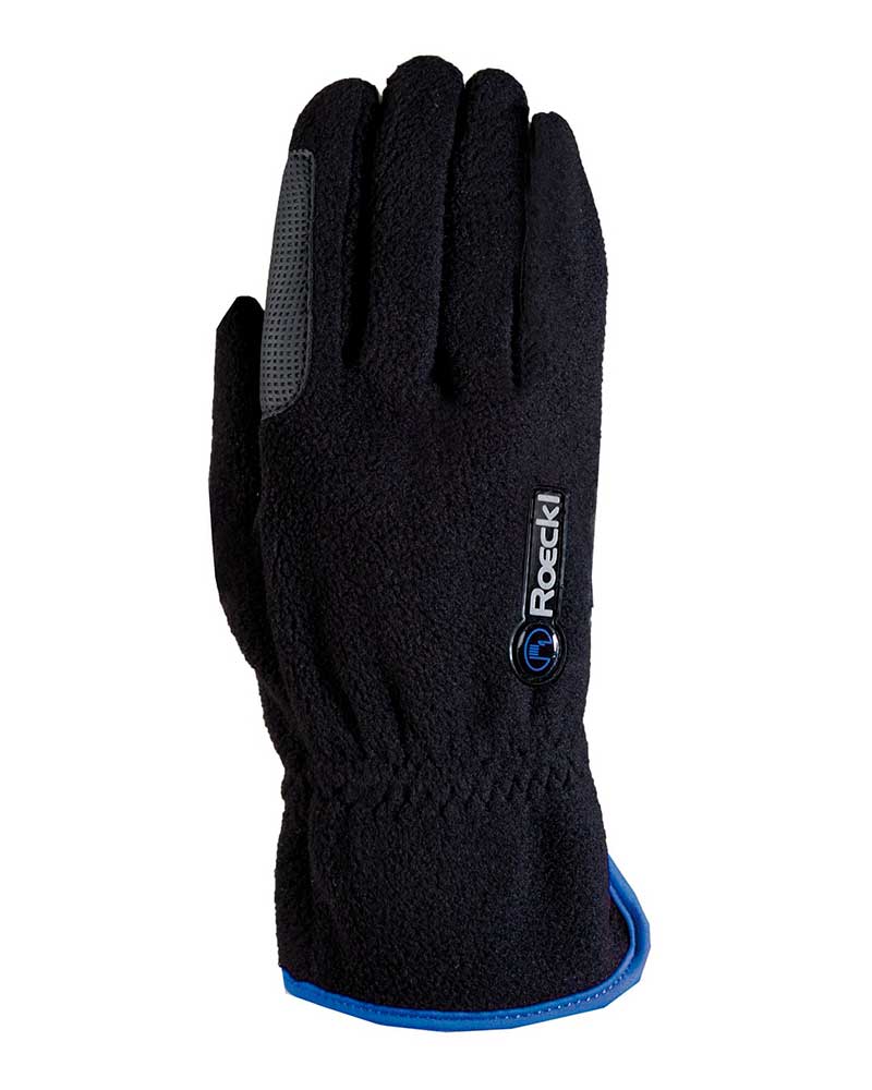 Black and Blue Winter Riding Gloves - Kairi - Roeckl