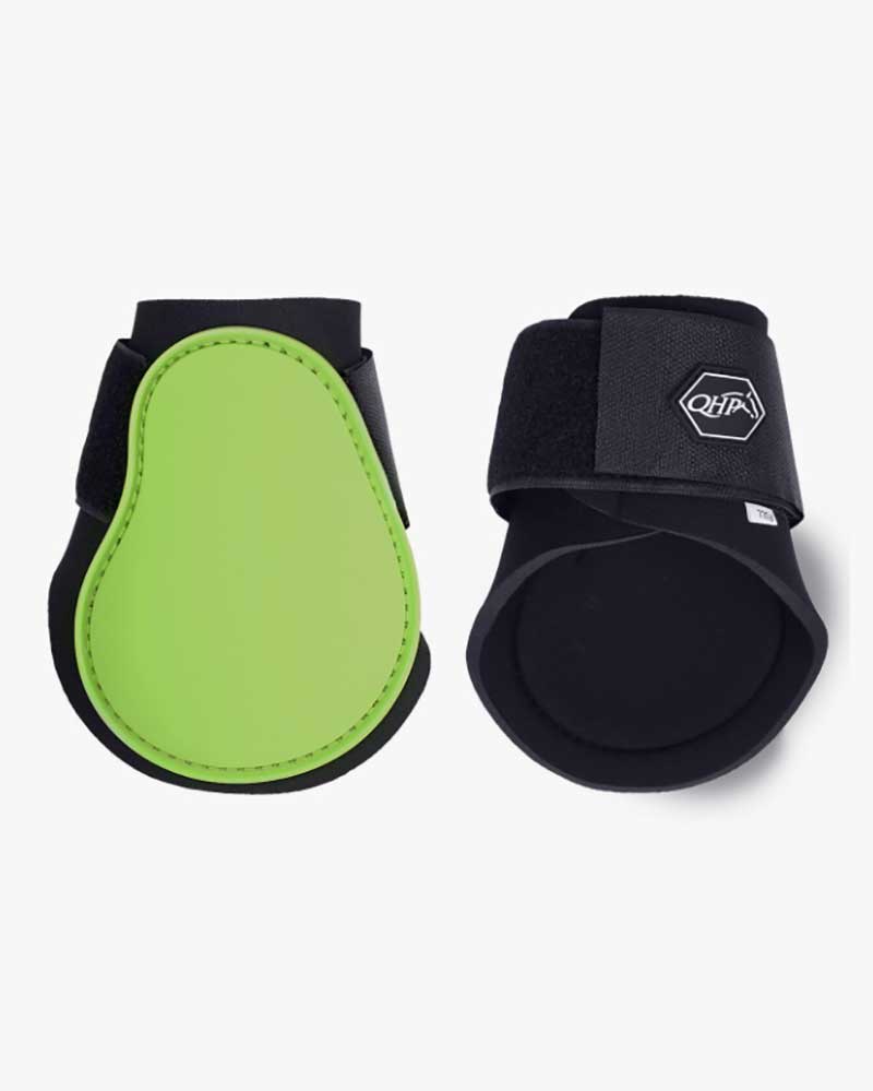 Pack de 2 protectores de menudillo (traseros) verde lima para pony - QHP