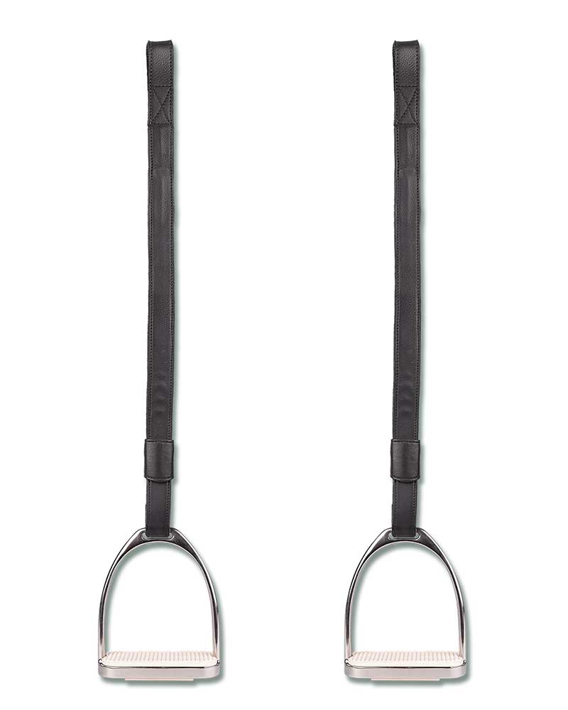 Black Leather Stirrup Leathers for Horse – Waldhausen