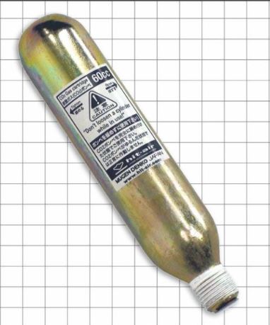 Bombona para chaleco airbag Hit-Air de 60cc