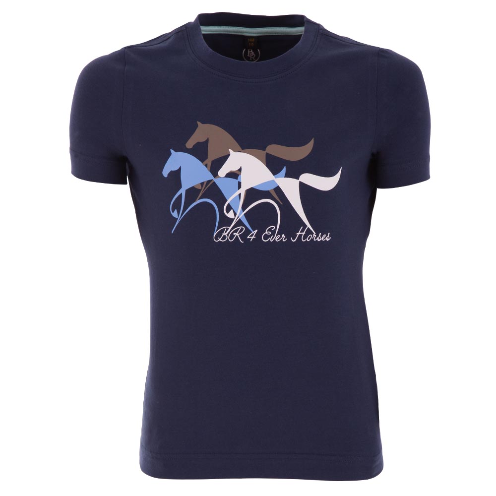 Camiseta de manga corta azul marino junior unisex Mimi - BR