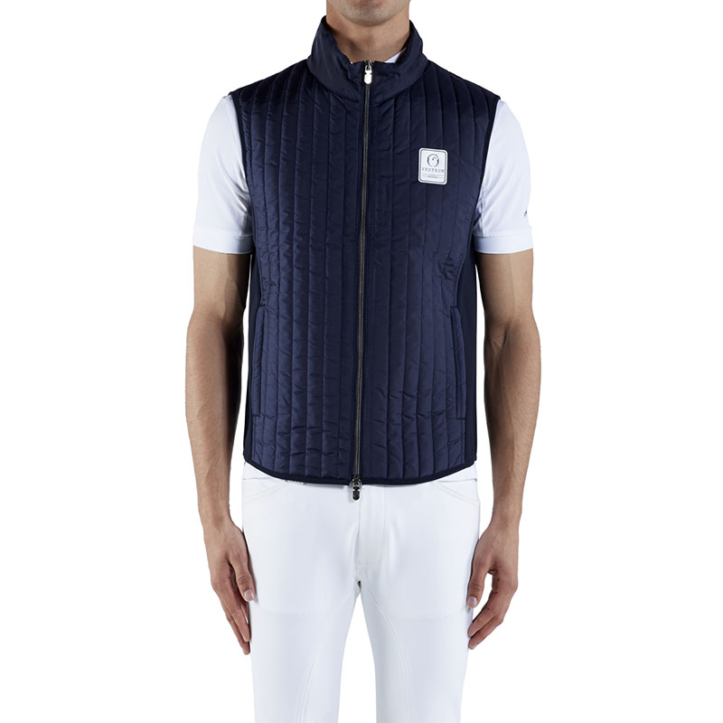 Chaleco fino acolchado azul marino para hombre - Coimbra - Vestrum