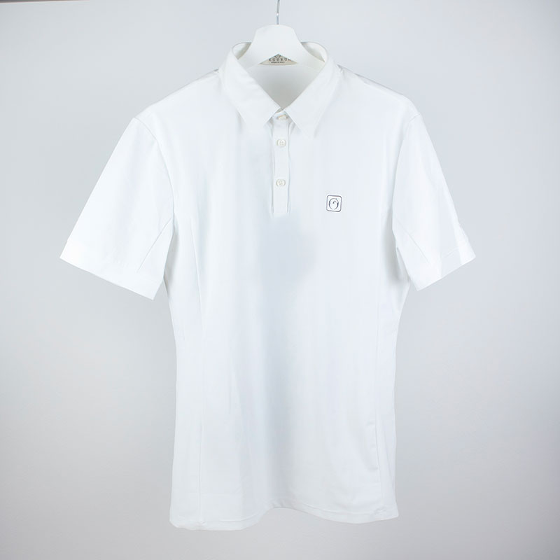 White Short Sleeve Technical Training Polo for Men – Olbia – Vestrum