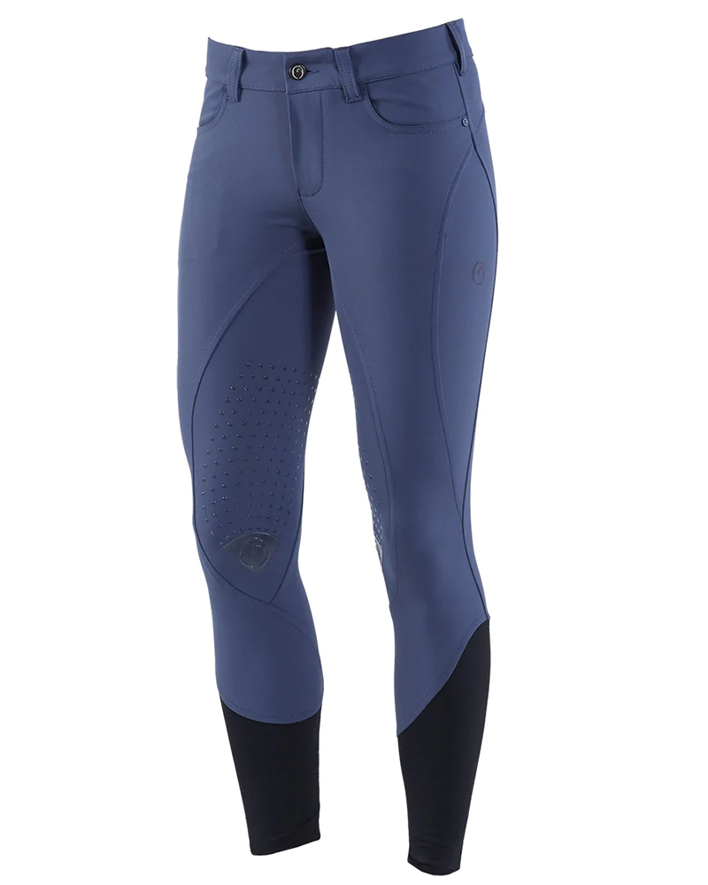 Blue riding trousers (knee grip) for women – Londra Low – Vestrum