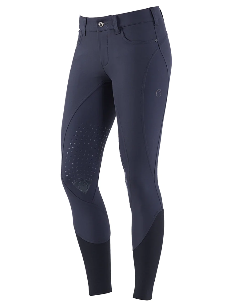 Pantalons d'équitation bleu marine (grip aux genoux) pour femme – Londra Low – Vestrum