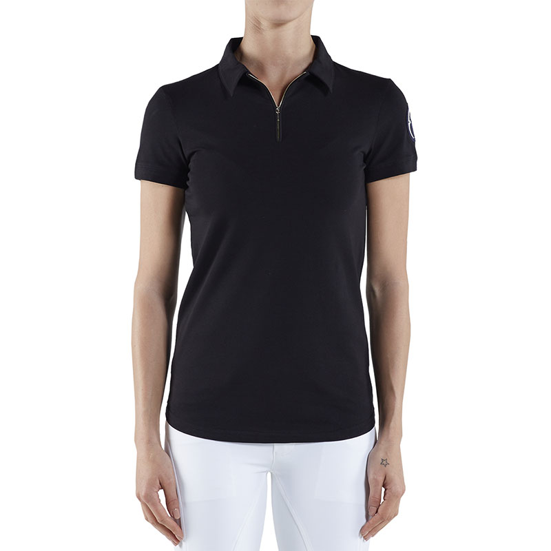 Polo Color negro para mujer Digione - Vestrum