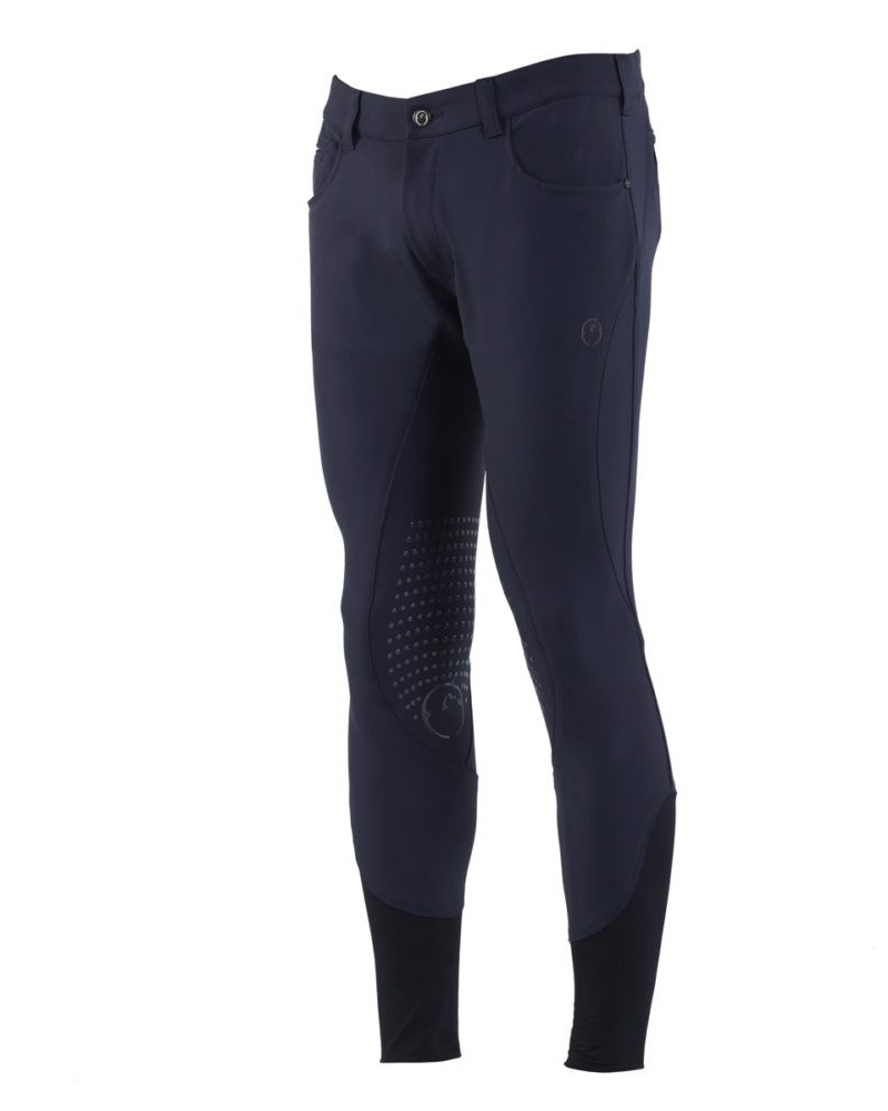 Pantalons d'équitation bleu marine (grip aux genoux) pour homme – Dublin – Vestrum