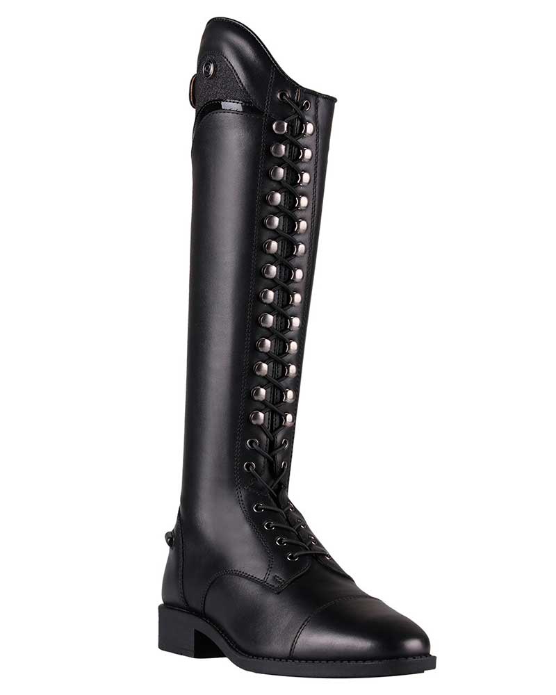Children black leather riding boots - Hailey - QHP
