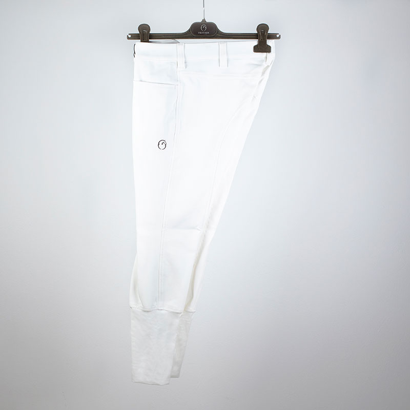 White competition breeches (knee grip) model Syracusse by Vestrum
