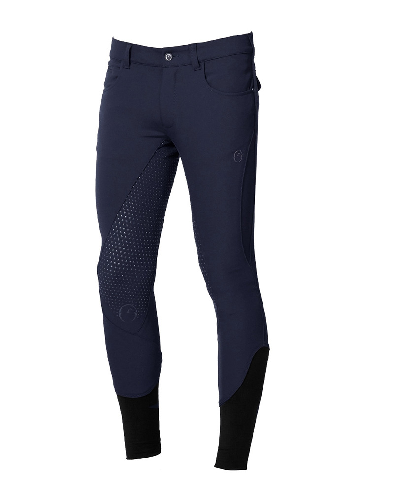 Pantalones de montar a caballo azul marino (grip culera) para hombre – Dublino – Vestrum