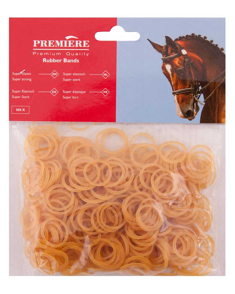 Bolsa de gomas elásticas marrones de 50g (aprox 500 unidades) - Premiere