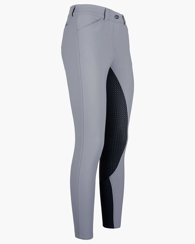 Grey junior riding breeches with front pockets and full-seat grip - Arista – EURO-STAR