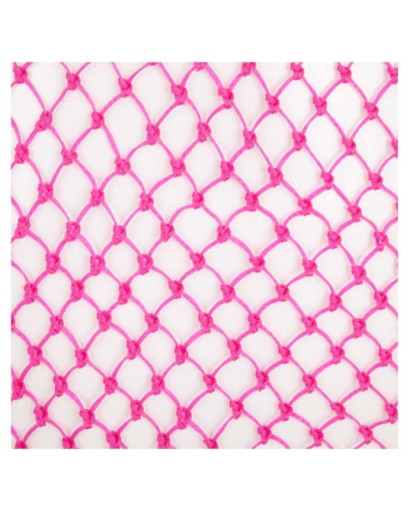 Red de heno negra y rosa de 80x80cm con agujeros de 3x3cm - Premiere