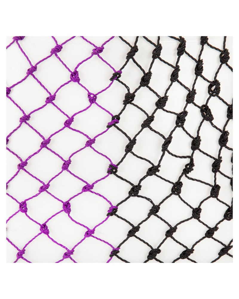 Black and purple hay net with 4x4cm holes - Premiere