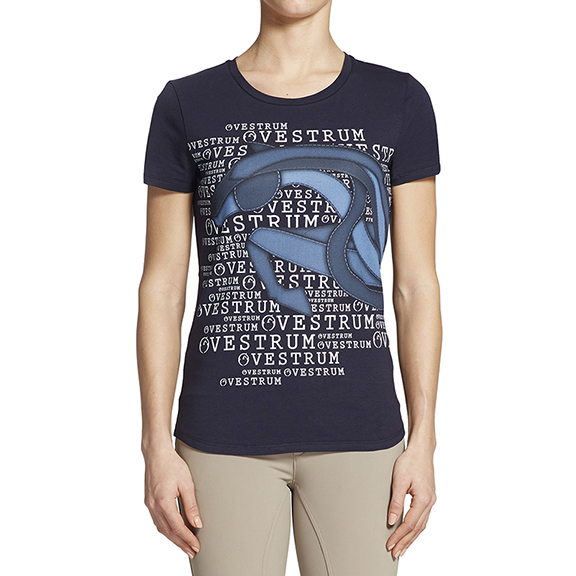 Navy Blue Short Sleeve T-Shirt for Women – Adalia Model – Vestrum