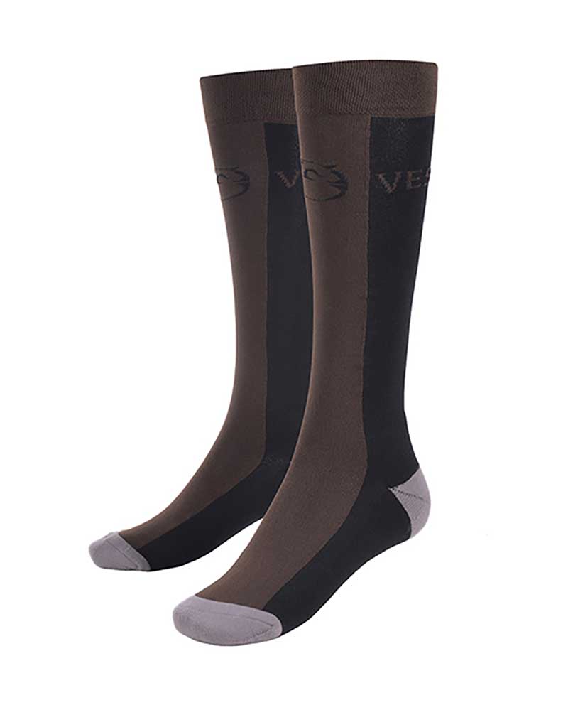 Calcetines técnicos marrón oscuro y negro - Basilea - Vestrum