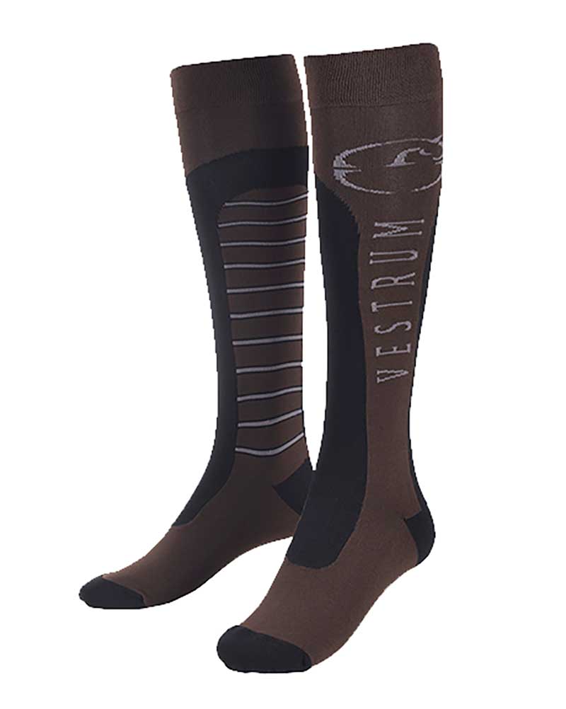 Dark brown and black technical socks - Belfast - Vestrum