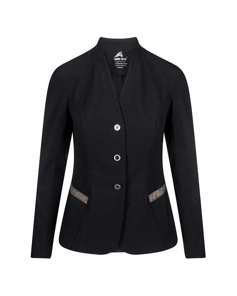 Veste fine de compétition noire avec clous pour femme - Veronique - Euro-Star