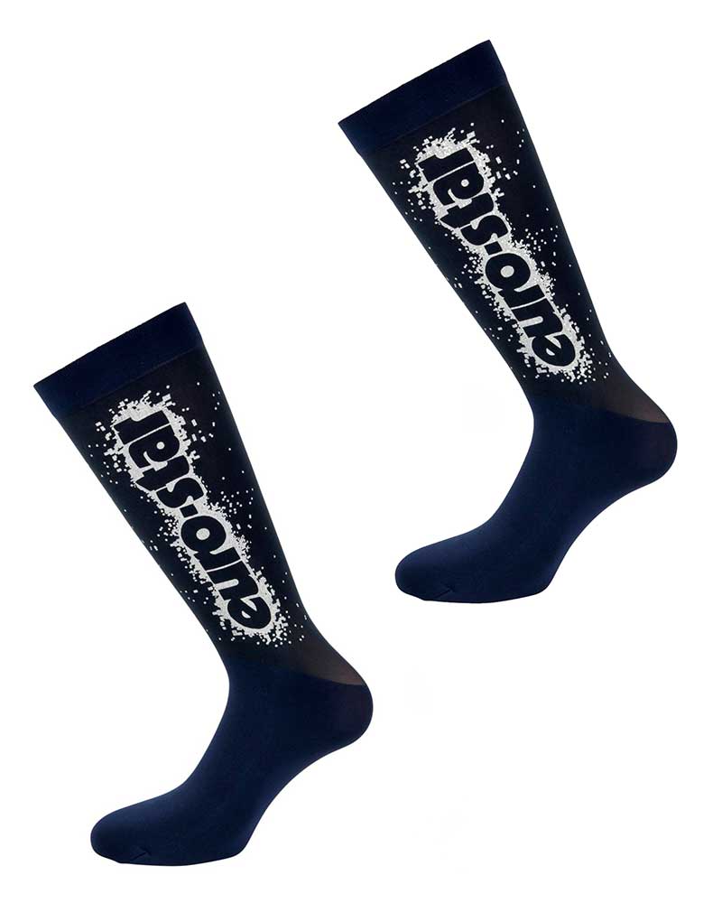 Pack de 2 Chaussettes hautes tipo maille bleu marine Airbush - Euro-Star