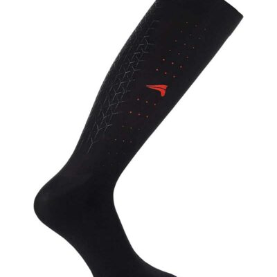 Summer mid socks with grip black color (meteorite) unisex - euro star
