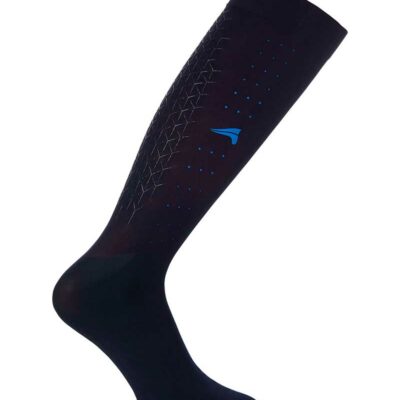 Chaussettes de media pour verano avec grip bleu marine (navy) unisexe - Euro-Star