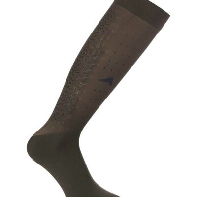 Chaussettes de media pour verano avec grip marron clair (tornado) unisexe - Euro-Star