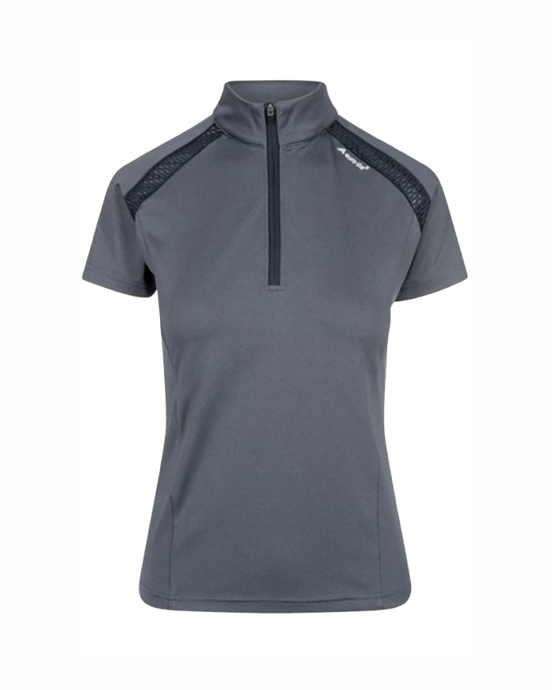 Polo técnico de entrenamiento color gris para mujer - Paloma - Euro-Star