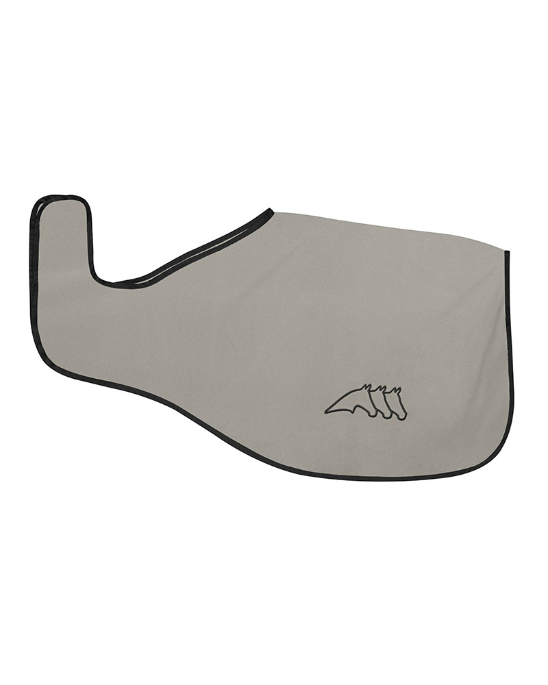 Manta polar beige con logo bordado en negro para caballo Draiden - Equiline