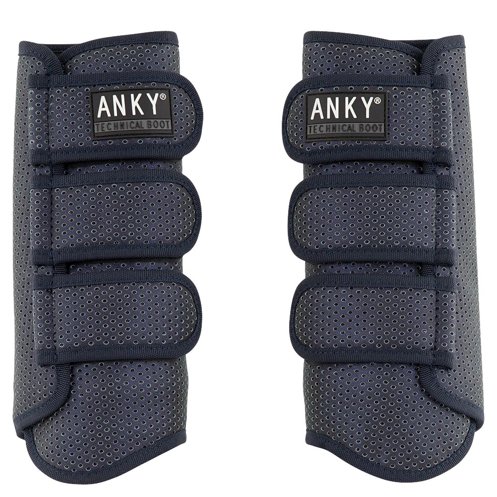 2 Climatrole dark navy dressage boots with glitter effect by ANKY