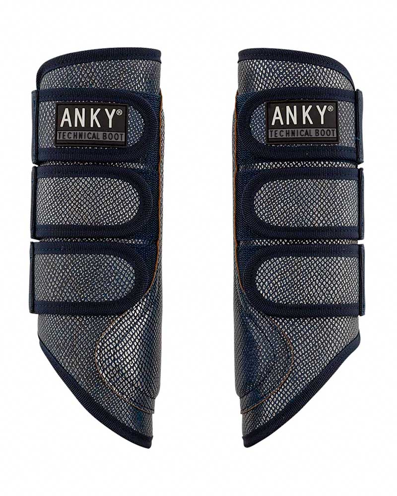 Pack of 2 Dark Navy Boots with Silver Animal Print – ANKY