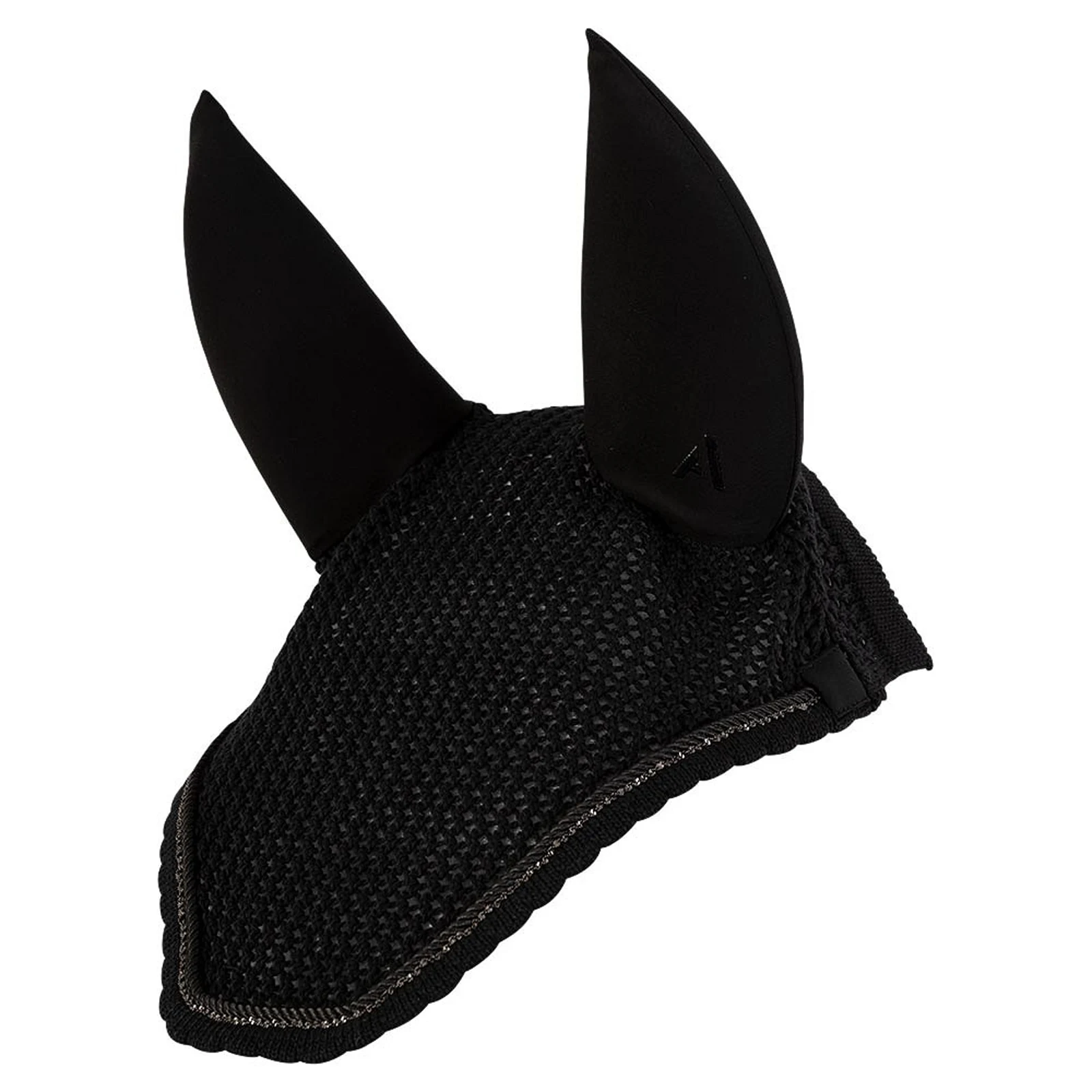 Orejeras de crochet negro (Black) para caballo - Anky
