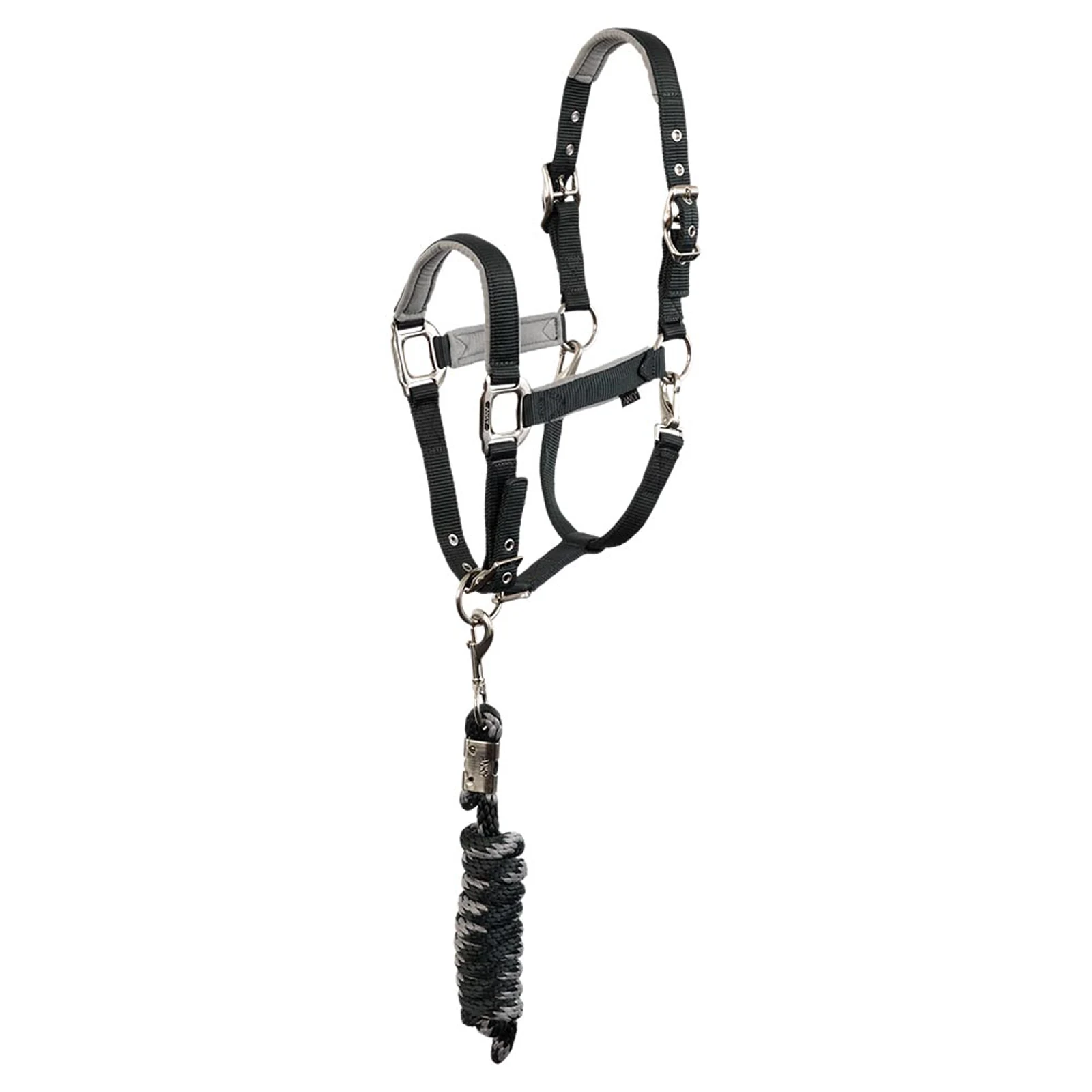 Halter with lead rope in green (Forest River) - Anky