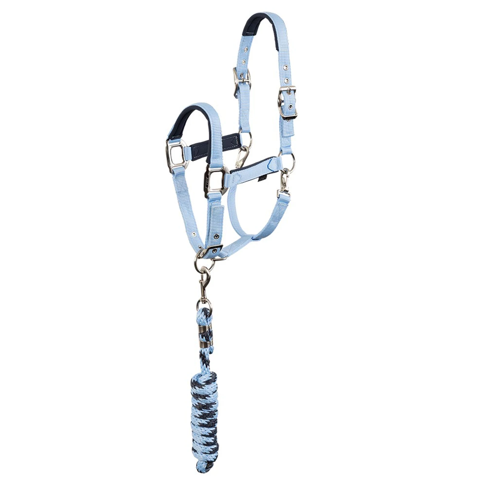 Halter with lead rope in sky blue (Open Air) - Anky